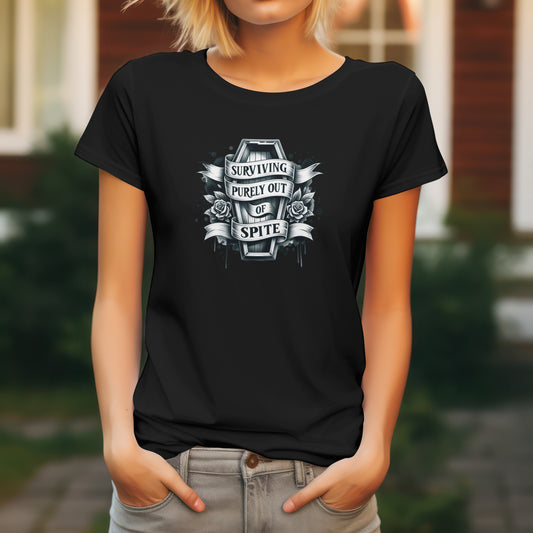 Surviving Out Of Spite Ladies Tee
