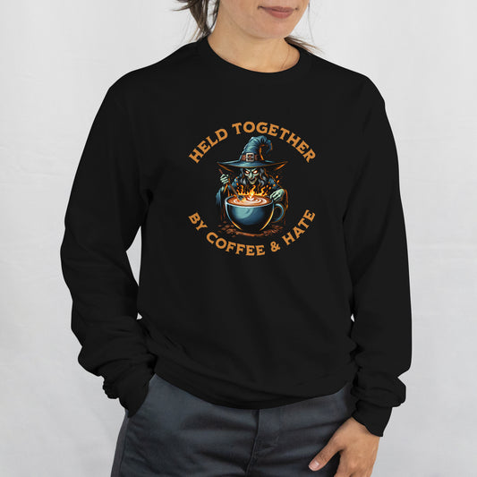 Held Together by Coffee & Hate Sweatshirt