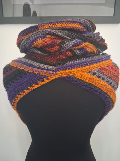 Wild Oleander Hooded Scarf