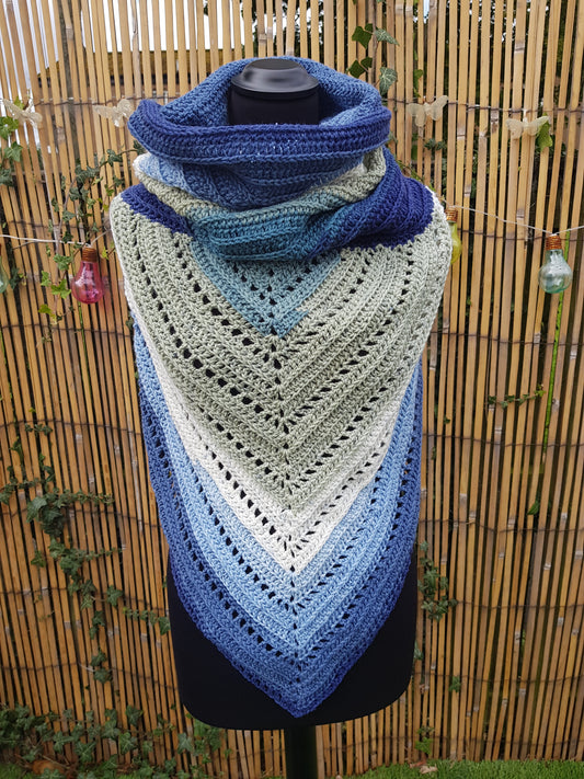 Wild Oleander Hooded Scarf