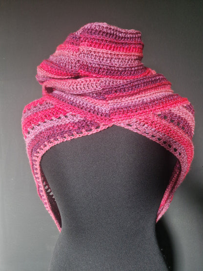 Wild Oleander Hooded Scarf
