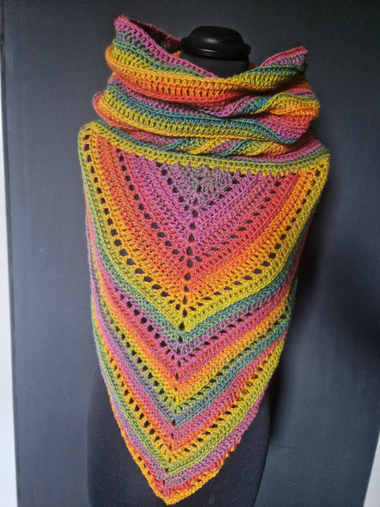 Wild Oleander Hooded Scarf