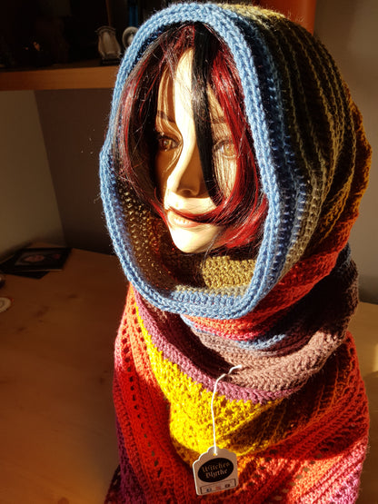 Wild Oleander Hooded Scarf